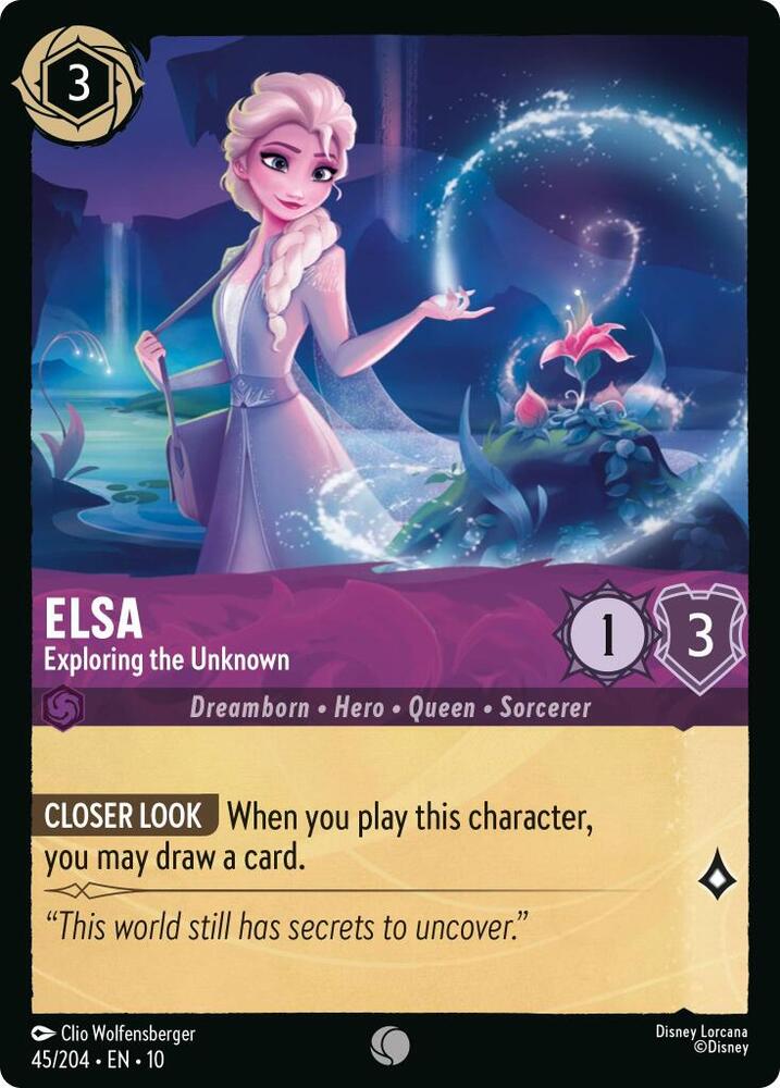 Elsa - Exploring the Unknown 45/204 card from Whispers in the Well