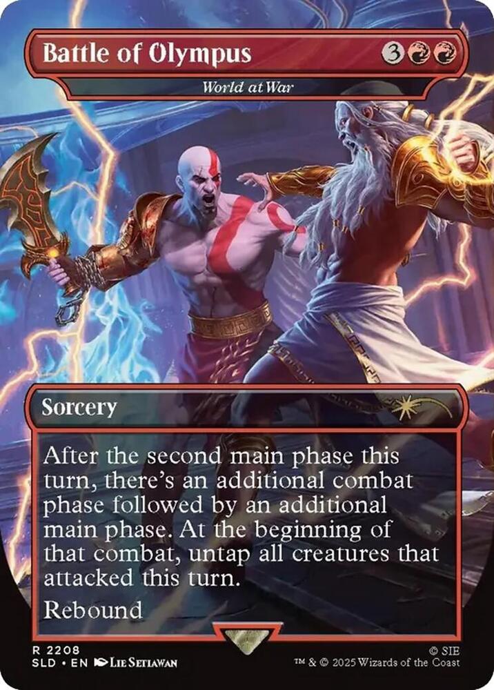 Battle of Olympus - World at War 2208 card from Secret Lair Drop Series