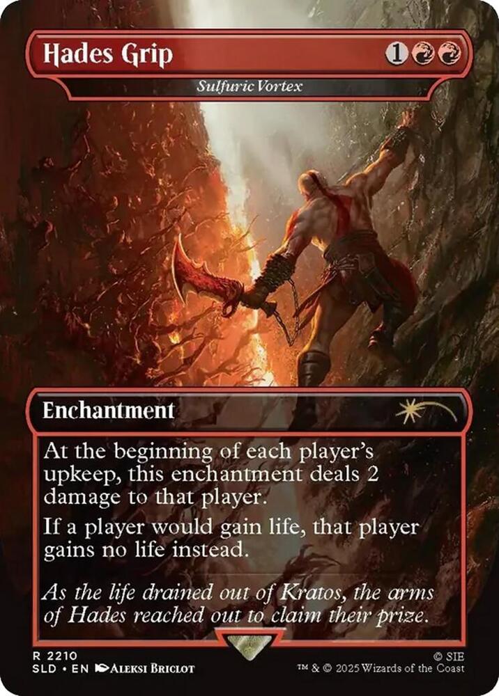 Hades Grip - Sulfuric Vortex 2210 card from Secret Lair Drop Series