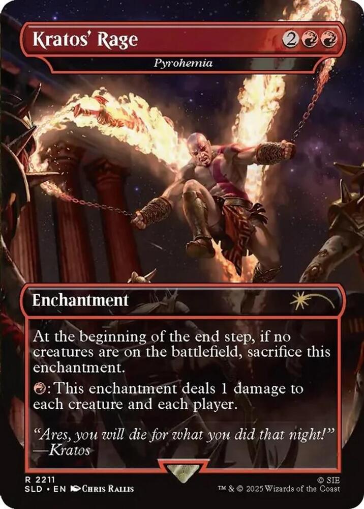 Kratos' Rage - Pyrohemia 2211 card from Secret Lair Drop Series