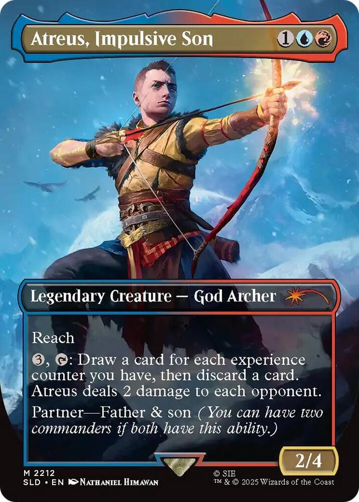 Atreus, Impulsive Son 2212 card from Secret Lair Drop Series