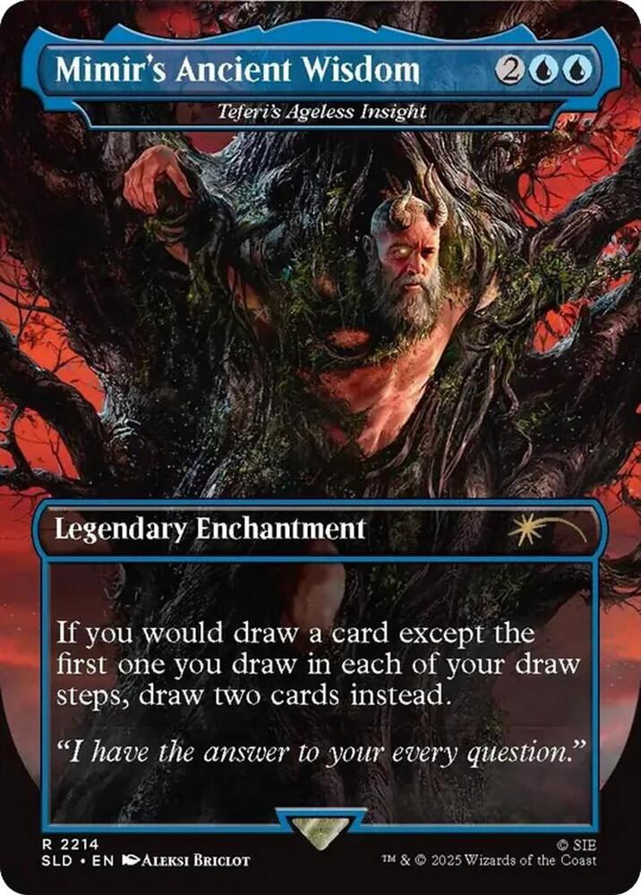 Mimir's Ancient Wisdom - Teferi's Ageless Insight 2214 card from Secret Lair Drop Series
