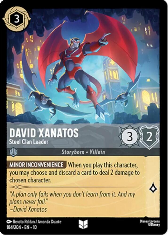 David Xanatos - Steel Clan Leader 184/204 card from Whispers in the Well