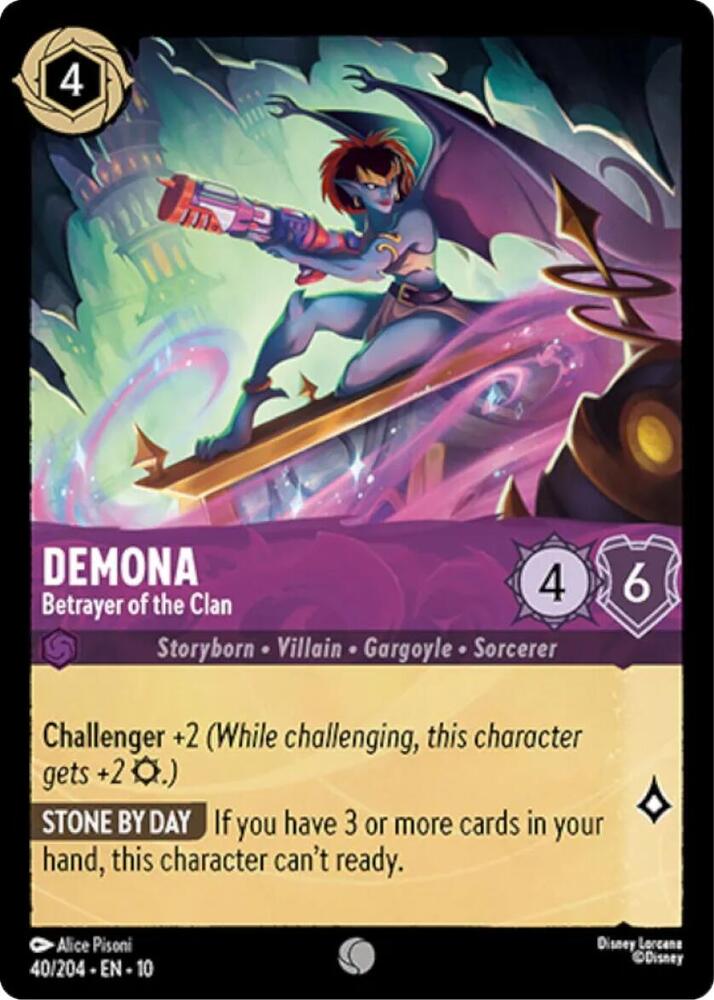 Demona - Betrayer of the Clan 40/204 card from Whispers in the Well