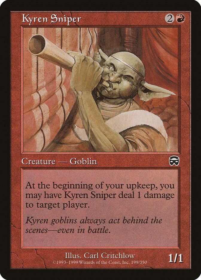Kyren Sniper 199 card from Mercadian Masques