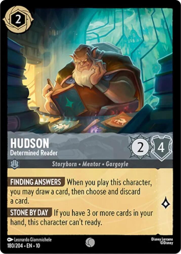 Hudson - Determined Reader 180/204 card from Whispers in the Well