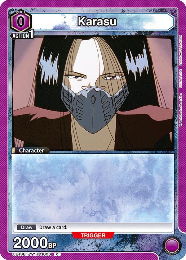 Karasu UE13BT/YYH-1-006 card from UE13BT: Yu Yu Hakusho: Ghost Files