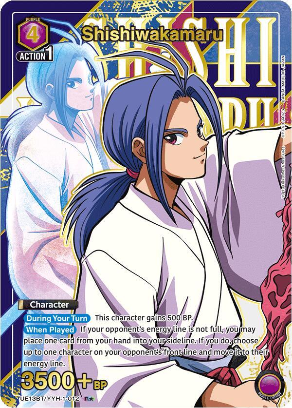 Shishiwakamaru (R*) UE13BT/YYH-1-012 card from UE13BT: Yu Yu Hakusho: Ghost Files