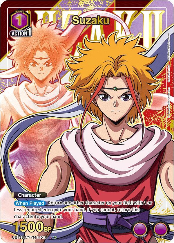 Suzaku (U*) UE13BT/YYH-1-016 card from UE13BT: Yu Yu Hakusho: Ghost Files
