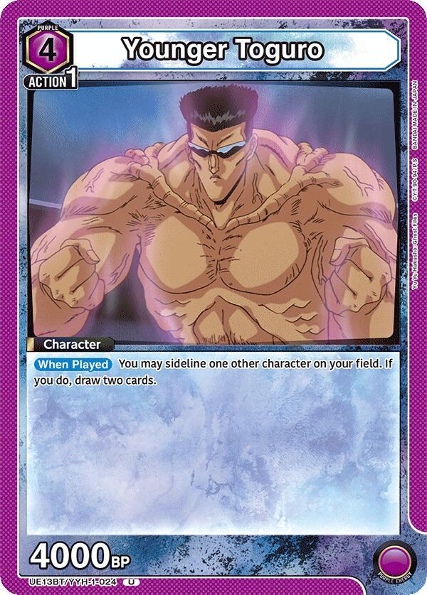 Younger Toguro UE13BT/YYH-1-024 card from UE13BT: Yu Yu Hakusho: Ghost Files