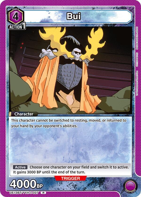 Bui UE13BT/YYH-1-027 card from UE13BT: Yu Yu Hakusho: Ghost Files