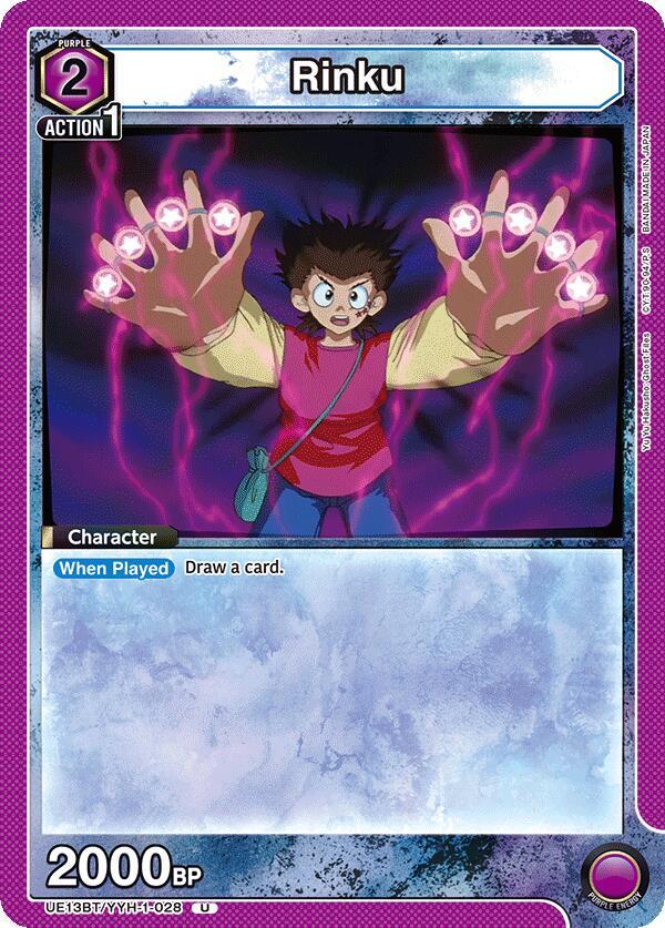 Rinku UE13BT/YYH-1-028 card from UE13BT: Yu Yu Hakusho: Ghost Files
