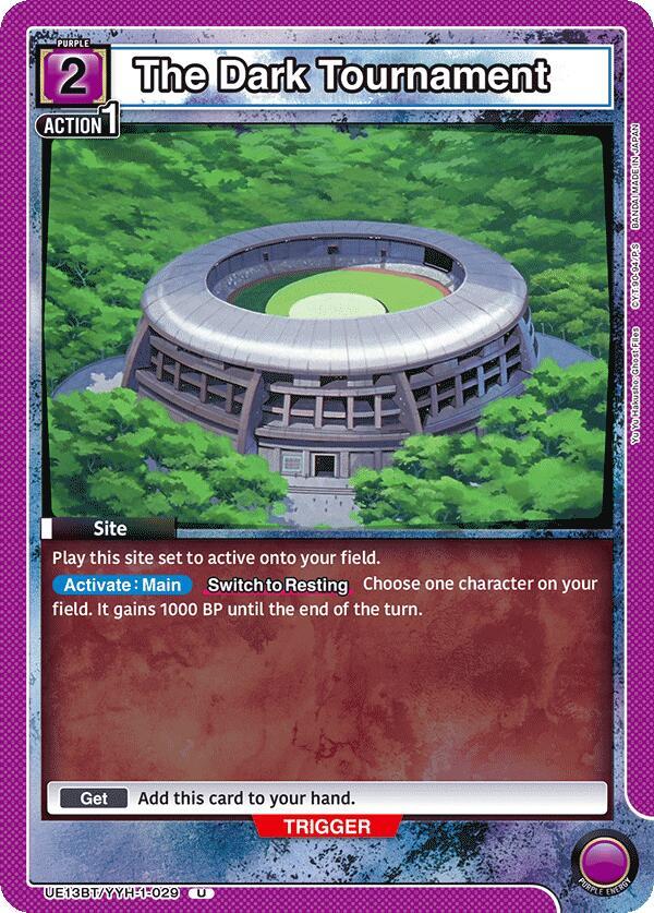 The Dark Tournament UE13BT/YYH-1-029 card from UE13BT: Yu Yu Hakusho: Ghost Files