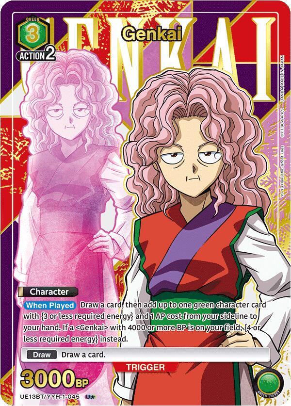 Genkai (U*) UE13BT/YYH-1-045 card from UE13BT: Yu Yu Hakusho: Ghost Files