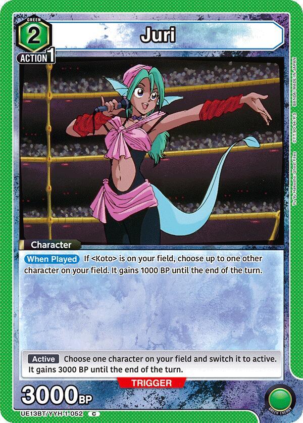 Juri UE13BT/YYH-1-052 card from UE13BT: Yu Yu Hakusho: Ghost Files