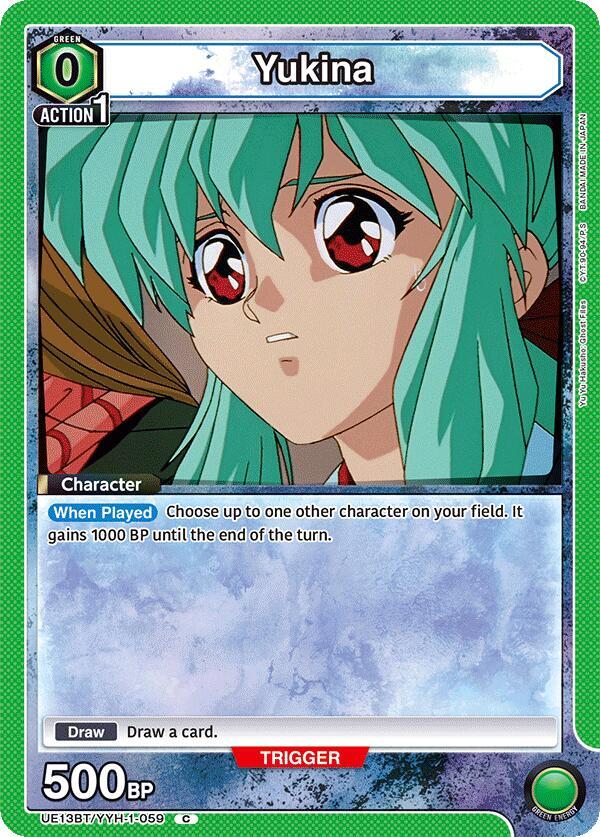 Yukina UE13BT/YYH-1-059 card from UE13BT: Yu Yu Hakusho: Ghost Files