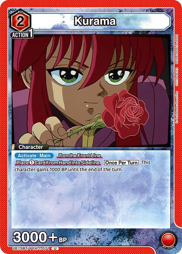 Kurama UE13BT/YYH-1-071 card from UE13BT: Yu Yu Hakusho: Ghost Files