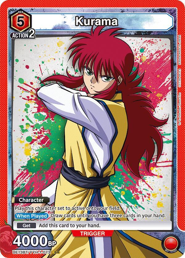 Kurama UE13BT/YYH-1-073 card from UE13BT: Yu Yu Hakusho: Ghost Files