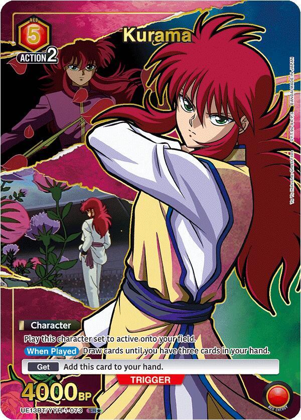 Kurama (SR*) UE13BT/YYH-1-073 card from UE13BT: Yu Yu Hakusho: Ghost Files