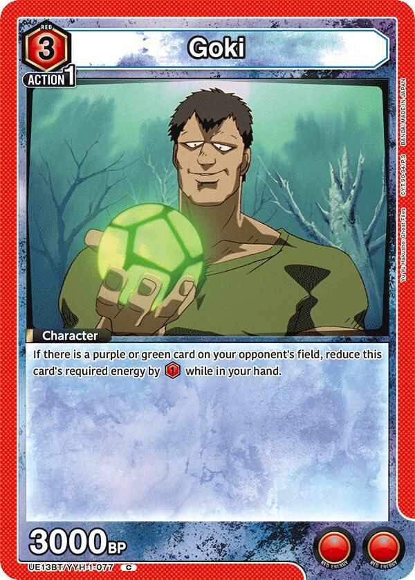 Goki UE13BT/YYH-1-077 card from UE13BT: Yu Yu Hakusho: Ghost Files