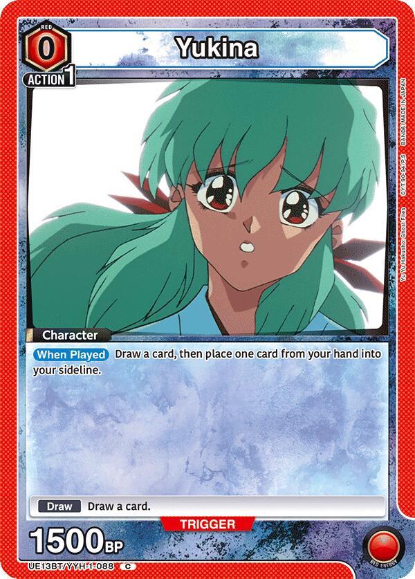 Yukina UE13BT/YYH-1-088 card from UE13BT: Yu Yu Hakusho: Ghost Files