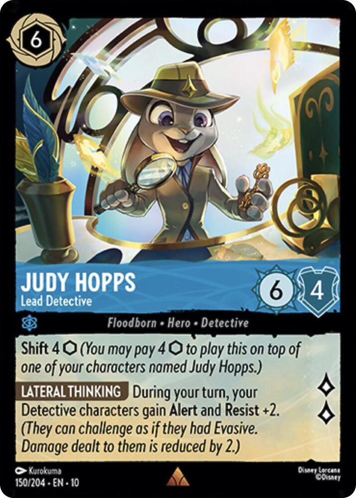 Judy Hopps - Lead Detective 150/204 card from Whispers in the Well