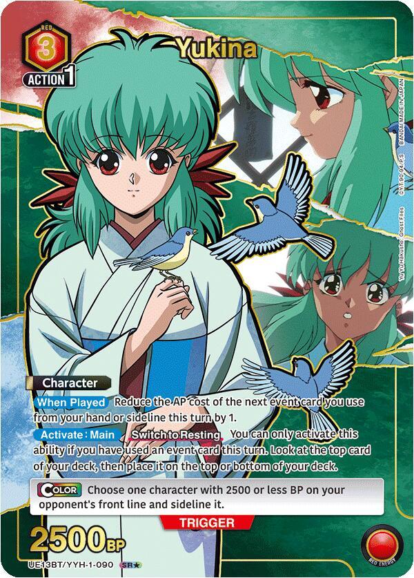 Yukina (SR*) UE13BT/YYH-1-090 card from UE13BT: Yu Yu Hakusho: Ghost Files