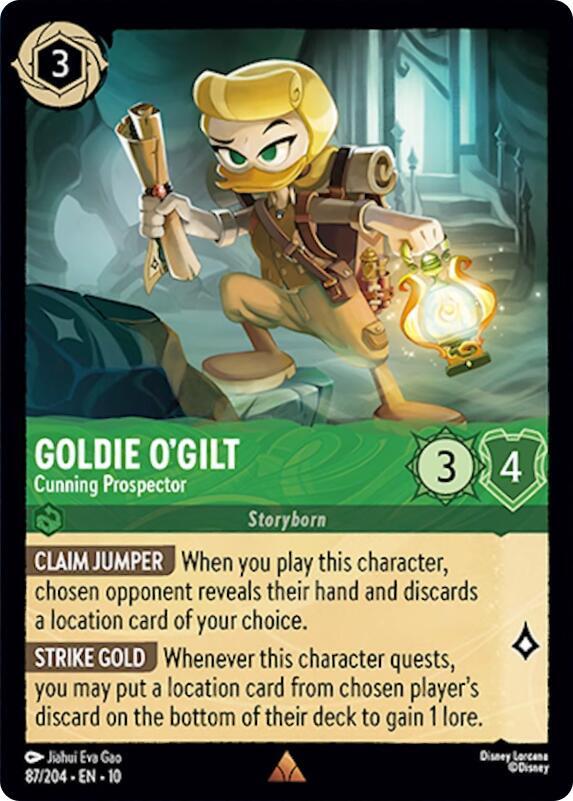 Goldie O'Gilt - Cunning Prospector 87/204 card from Whispers in the Well