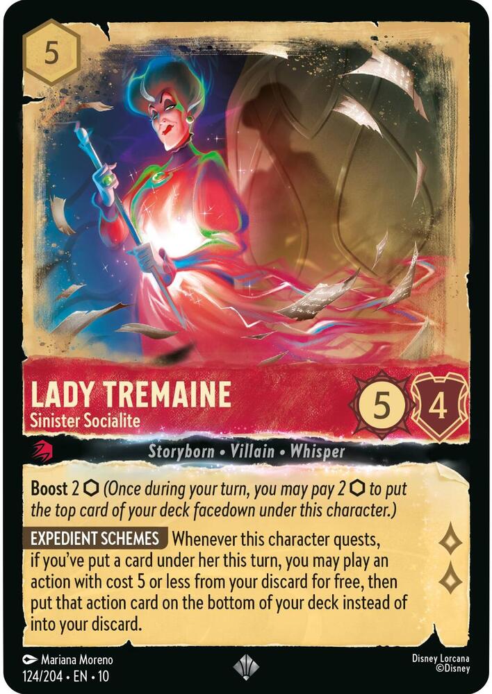 Lady Tremaine - Sinister Socialite 124/204 card from Whispers in the Well