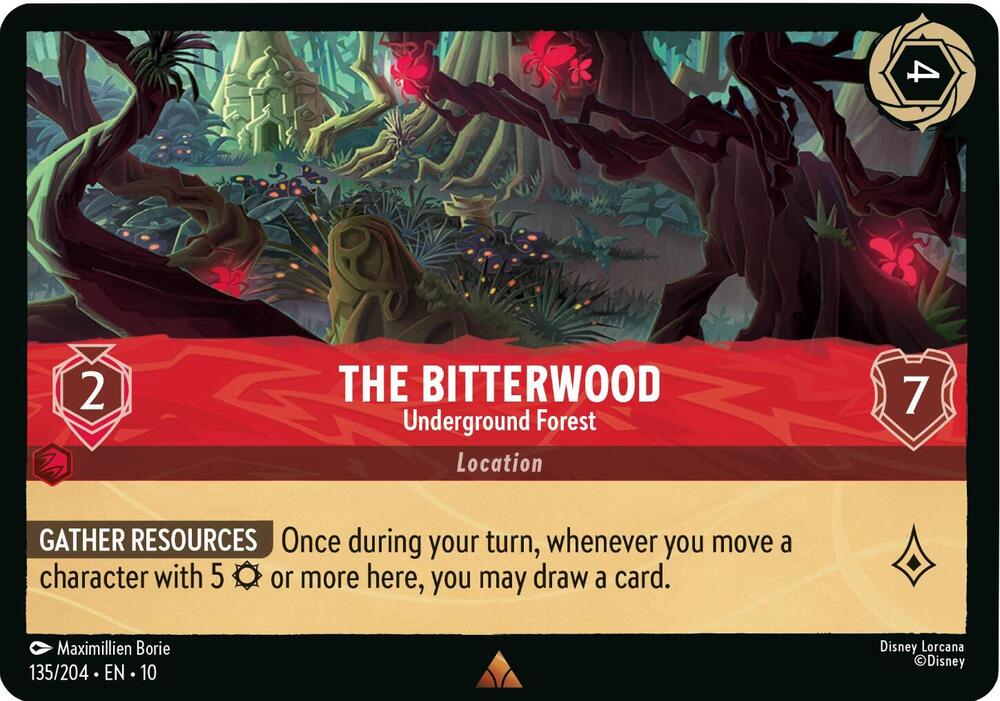 The Bitterwood - Underground Forest 135/204 card from Whispers in the Well