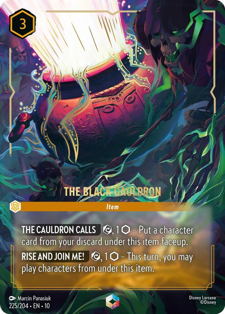 The Black Cauldron (Enchanted) 225/204 card from Whispers in the Well