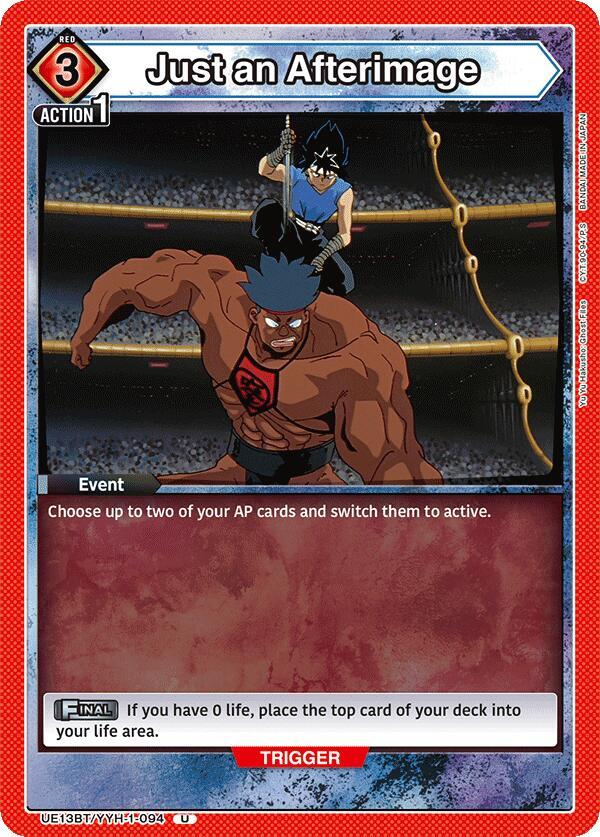 Just an Afterimage UE13BT/YYH-1-094 card from UE13BT: Yu Yu Hakusho: Ghost Files