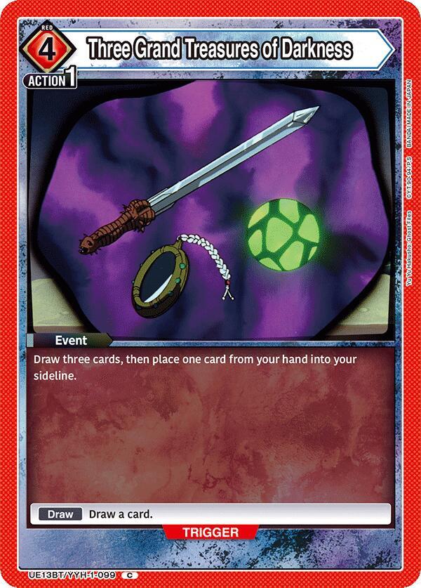 Three Grand Treasures of Darkness UE13BT/YYH-1-099 card from UE13BT: Yu Yu Hakusho: Ghost Files