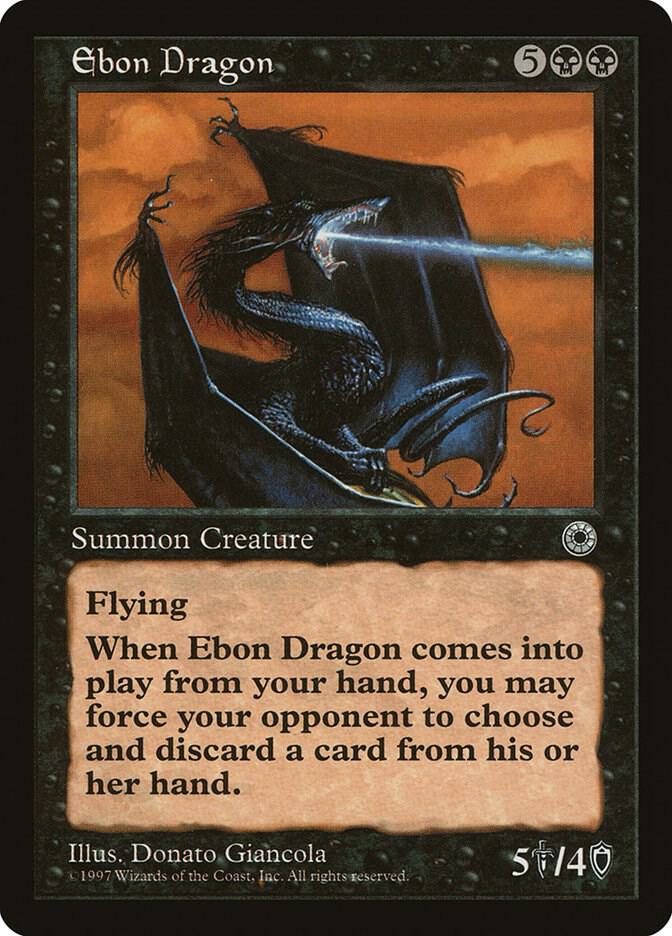 Ebon Dragon card from Portal