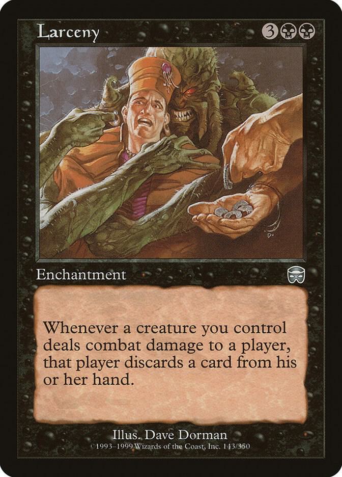 Larceny 143 card from Mercadian Masques