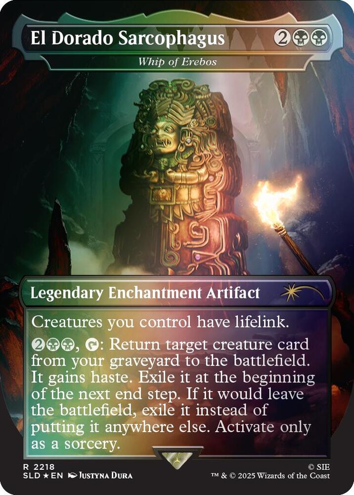 El Dorado Sarcophagus - Whip of Erebos (Rainbow Foil) 2218 card from Secret Lair Drop Series