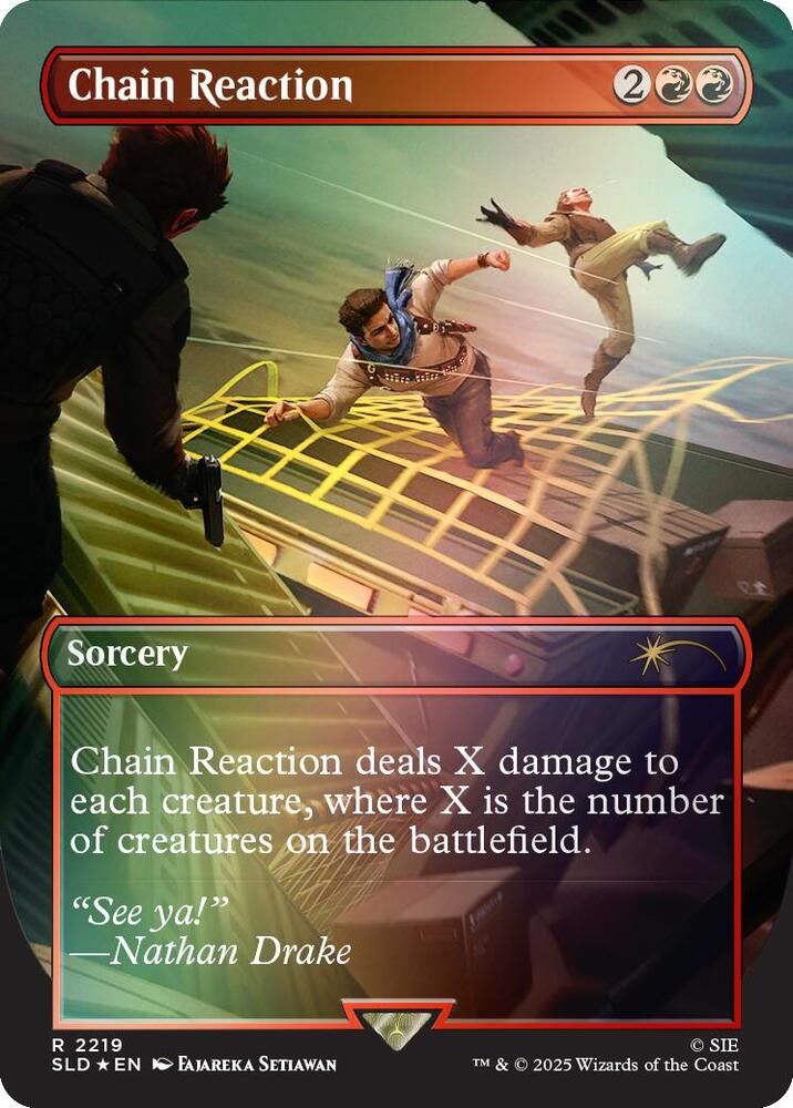 Chain Reaction (Rainbow Foil) 2219 card from Secret Lair Drop Series