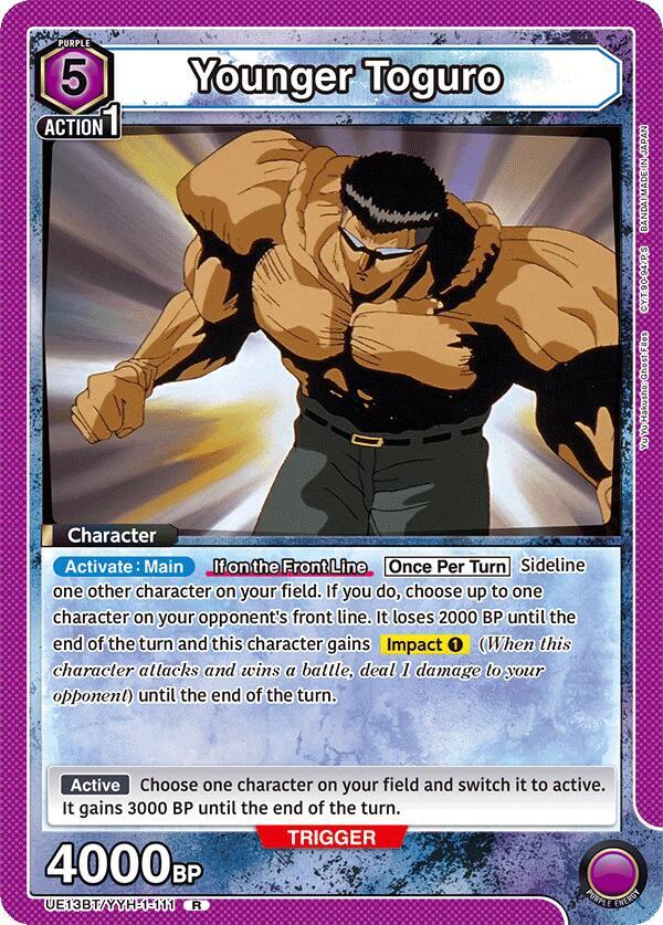 Younger Toguro UE13BT/YYH-1-111 card from UE13BT: Yu Yu Hakusho: Ghost Files
