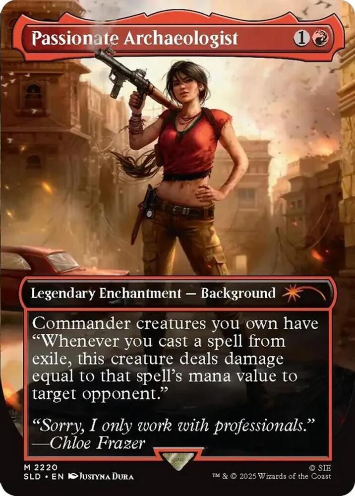 Passionate Archaeologist 2220 card from Secret Lair Drop Series