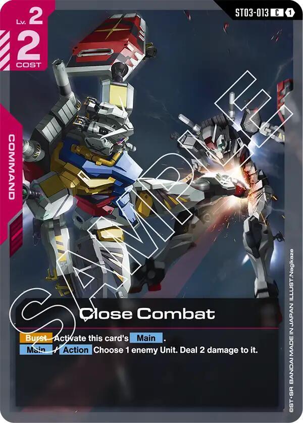 Close Combat ST03-013 card from Starter Deck 06: Clan Unity