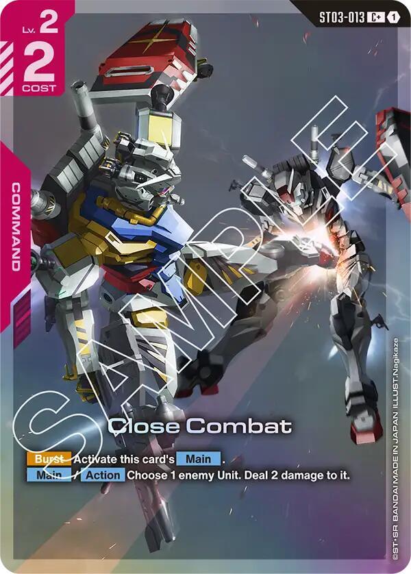 Close Combat (C+) ST03-013 card from Starter Deck 06: Clan Unity