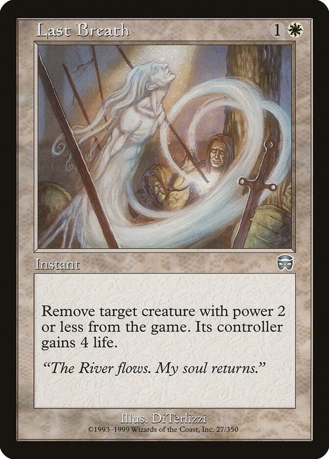 Last Breath 27 card from Mercadian Masques