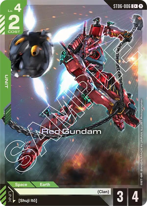 Red Gundam (C+) ST06-006 card from Starter Deck 06: Clan Unity