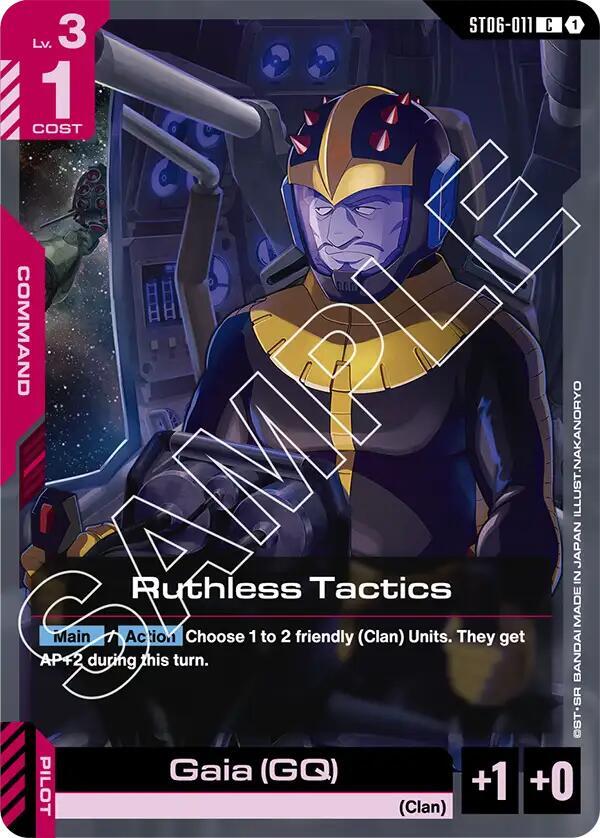 Ruthless Tactics ST06-011 card from Starter Deck 06: Clan Unity