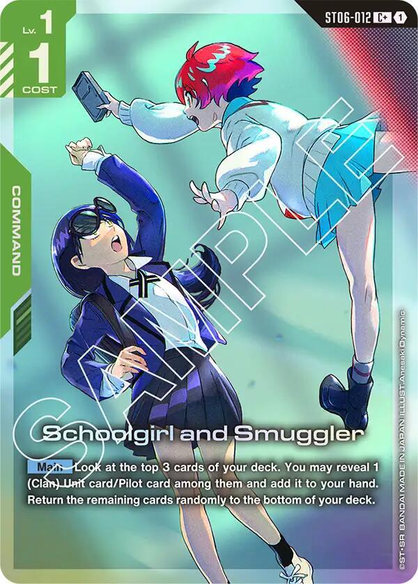 Schoolgirl and Smuggler (C+) ST06-012 card from Starter Deck 06: Clan Unity