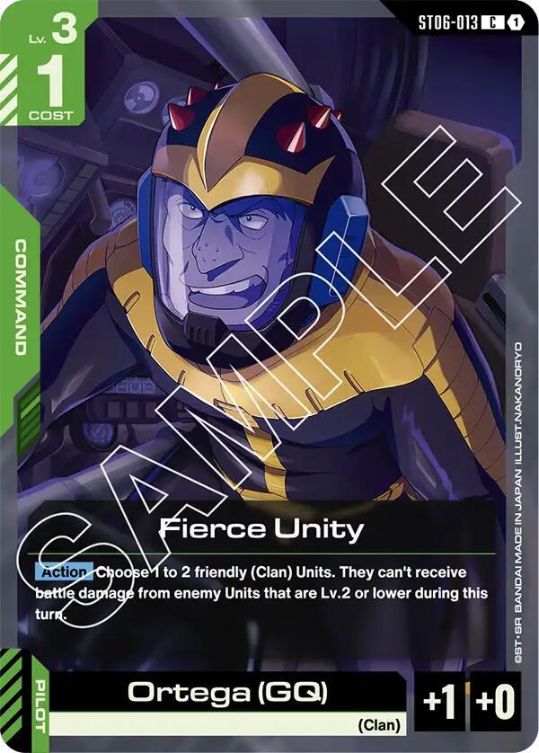 Fierce Unity ST06-013 card from Starter Deck 06: Clan Unity