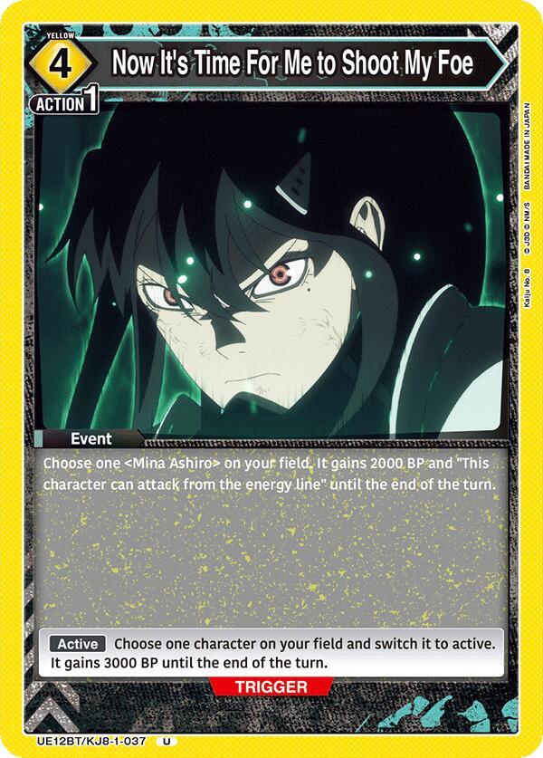 Now It's Time For Me to Shoot My Foe UE12BT/KJ8-1-037 card from UE12BT: Kaiju No. 8