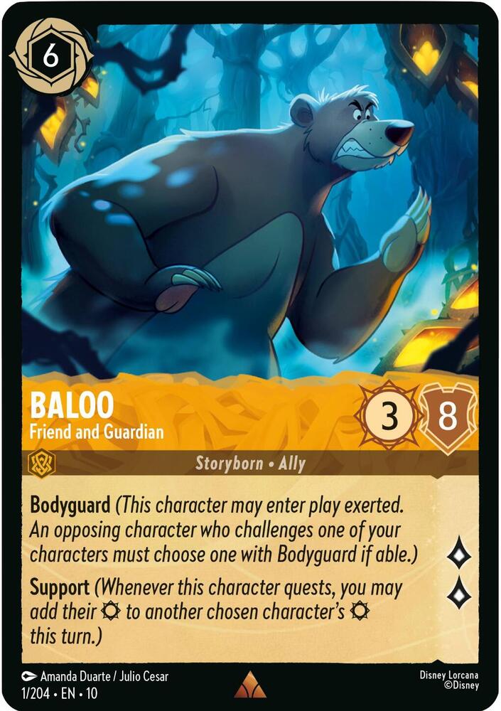 Baloo - Friend and Guardian 1/204 card from Whispers in the Well