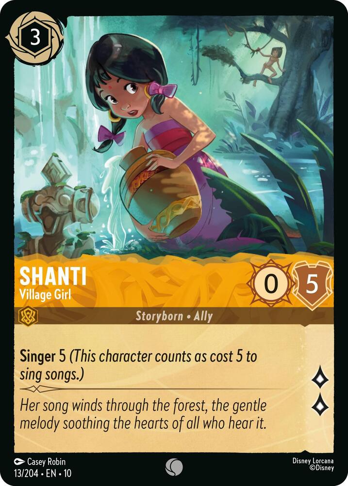 Shanti - Village Girl 13/204 card from Whispers in the Well