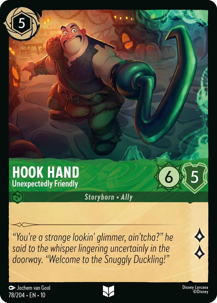 Hook Hand - Unexpectedly Friendly 78/204 card from Whispers in the Well